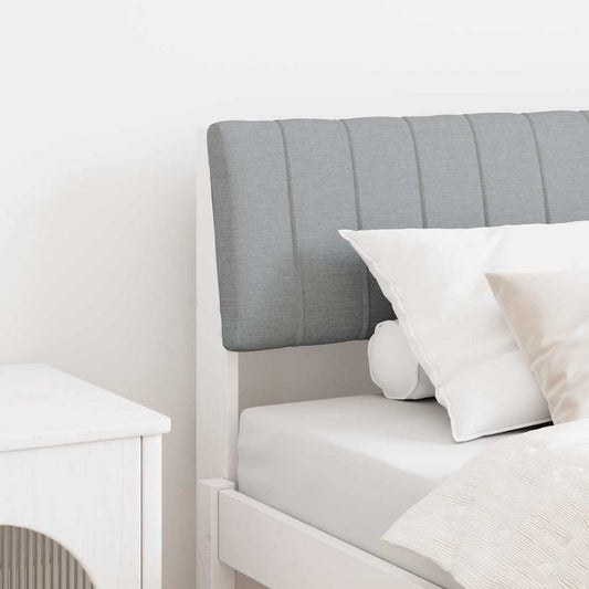 Testiera imbottita Grigio chiaro 90 cm Pino massello