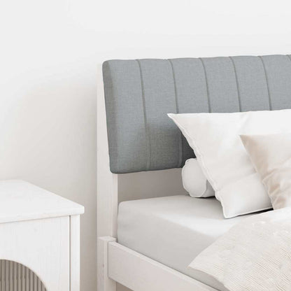 Testiera imbottita Grigio chiaro 80 cm Pino massello