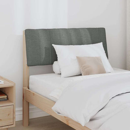 Testiera imbottita Grigio scuro 75 cm Pino massello