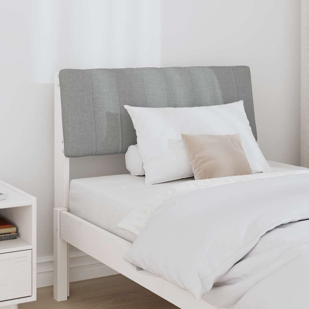 Testiera imbottita Grigio chiaro 75 cm Pino massello