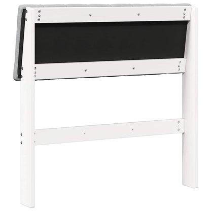 Testiera imbottita Grigio chiaro 75 cm Pino massello