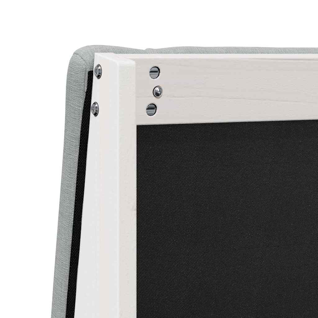 Testiera imbottita Grigio chiaro 200 cm Pino massello