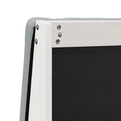 Testiera imbottita Grigio chiaro 180 cm Pino massello