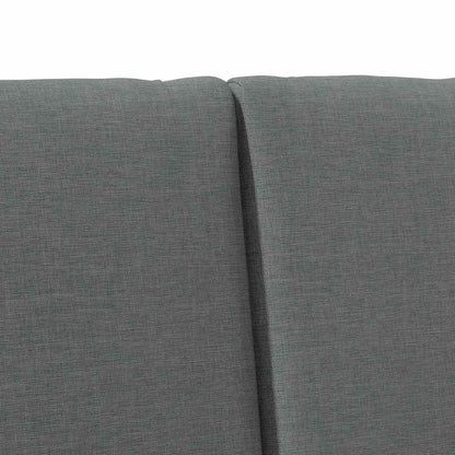 Testiera imbottita Grigio scuro 160 cm Pino massello