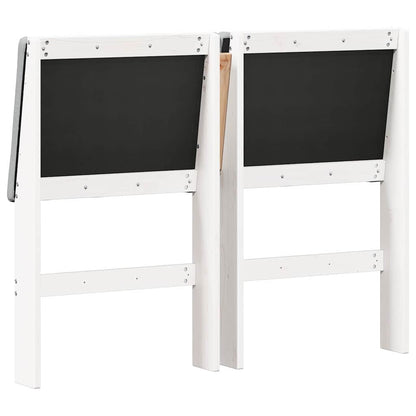 Testiera imbottita Grigio chiaro 135 cm Pino massello