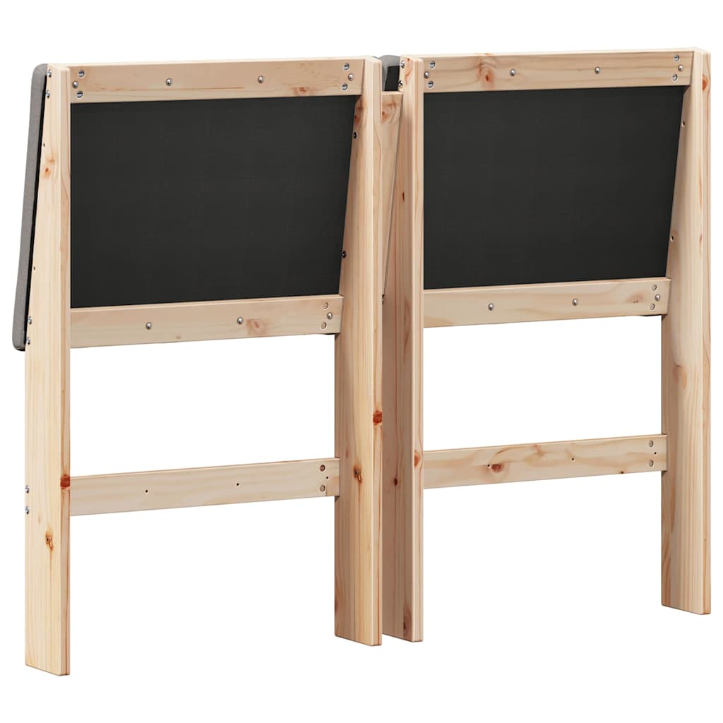 Testiera imbottita Talpa 120 cm Pino massello