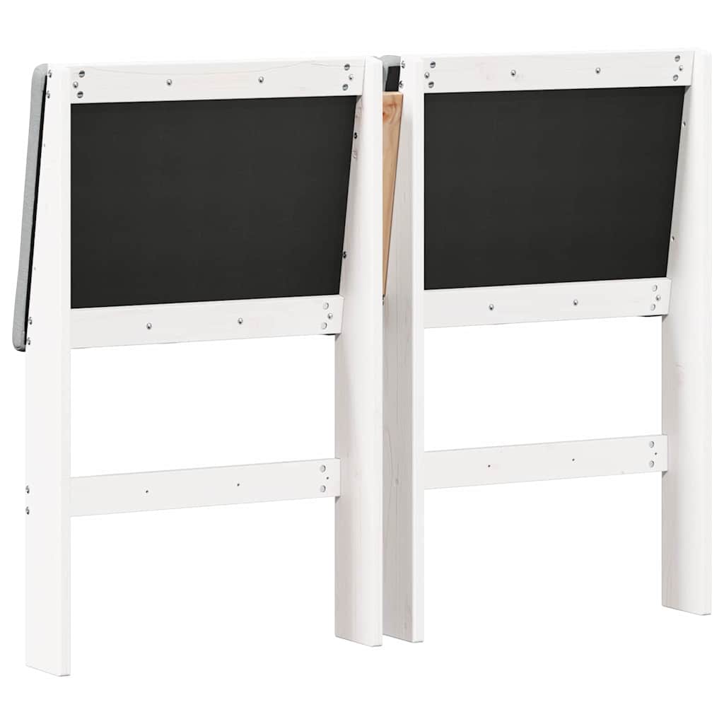 Testiera imbottita Grigio chiaro 120 cm Pino massello