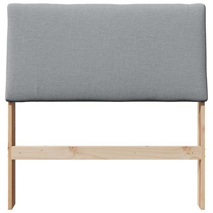 Testiera imbottita Grigio chiaro 90 cm Pino massello