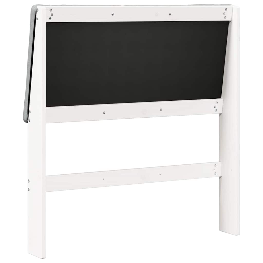 Testiera imbottita Grigio chiaro 90 cm Pino massello