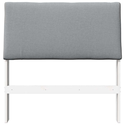 Testiera imbottita Grigio chiaro 90 cm Pino massello