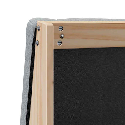 Testiera imbottita Grigio chiaro 80 cm Pino massello