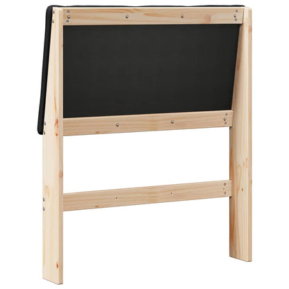 Testiera imbottita Nero 75 cm Pino massello