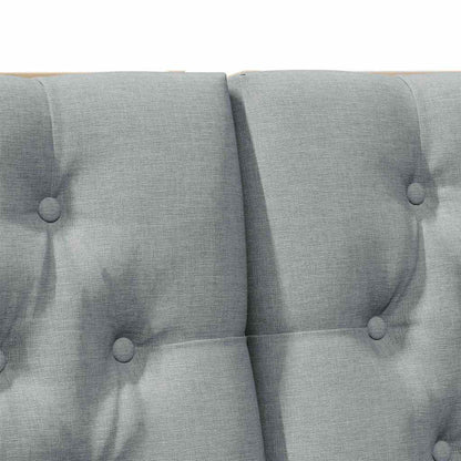 Testiera imbottita Grigio chiaro 200 cm Pino massello