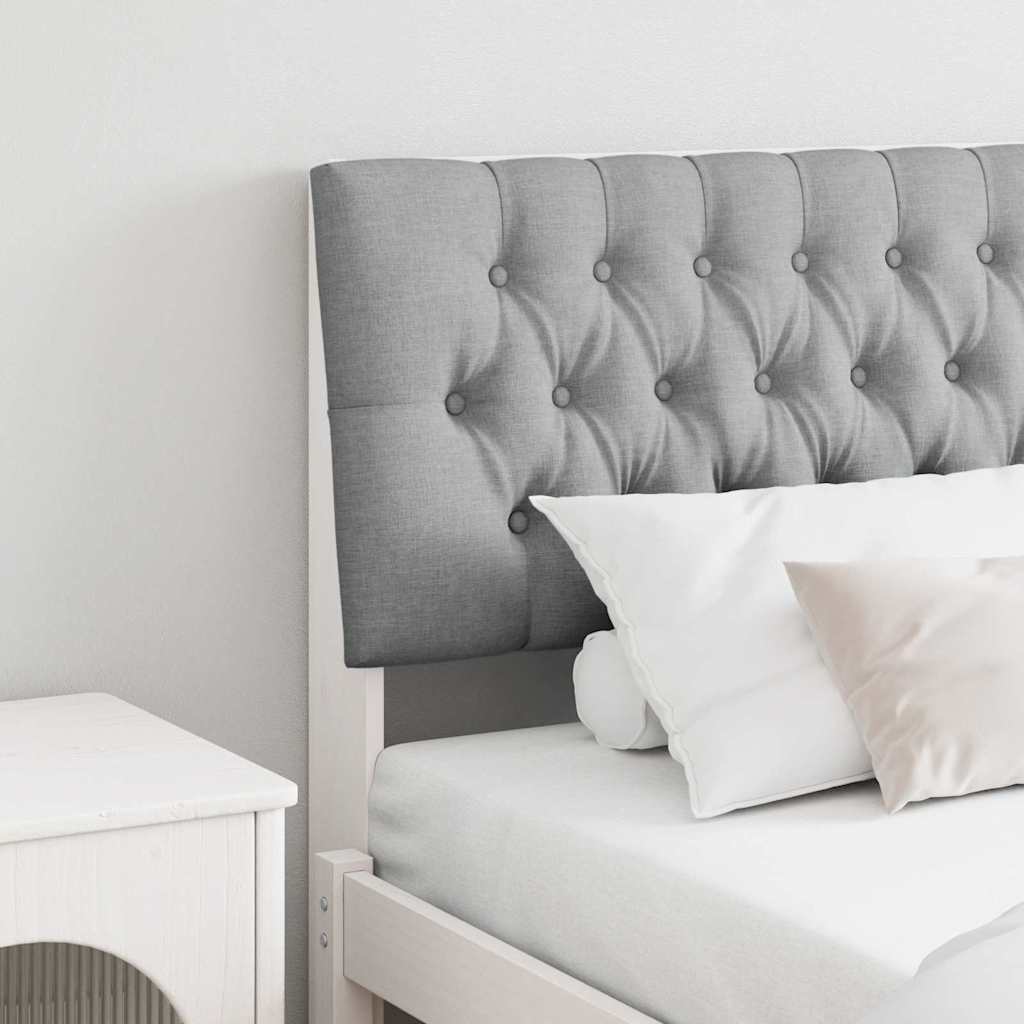 Testiera imbottita Grigio chiaro 200 cm Pino massello