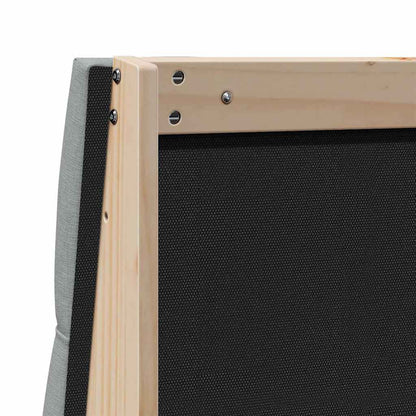 Testiera imbottita Grigio chiaro 180 cm Pino massello