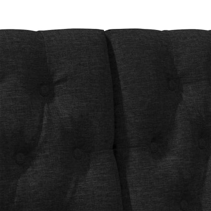 Testiera imbottita Nero 150 cm Pino massello