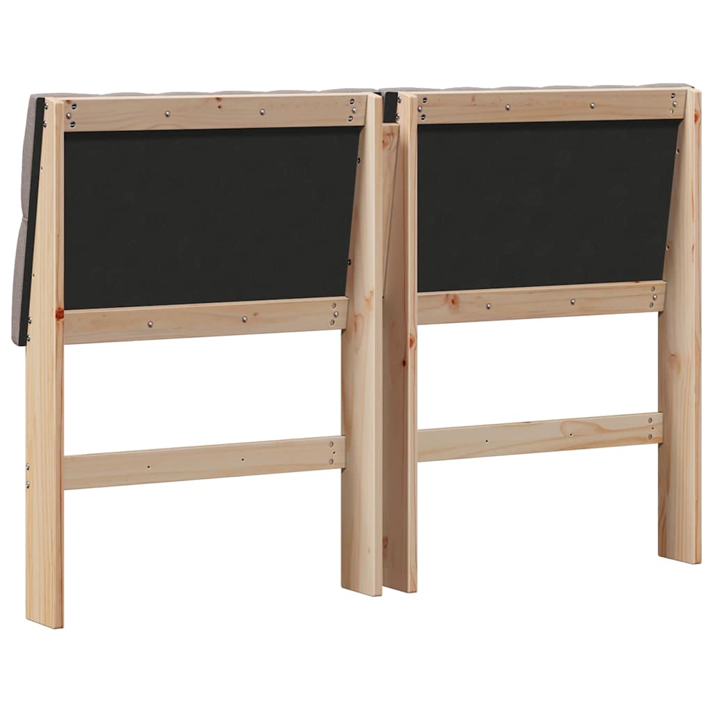 Testiera imbottita Talpa 140 cm Pino massello