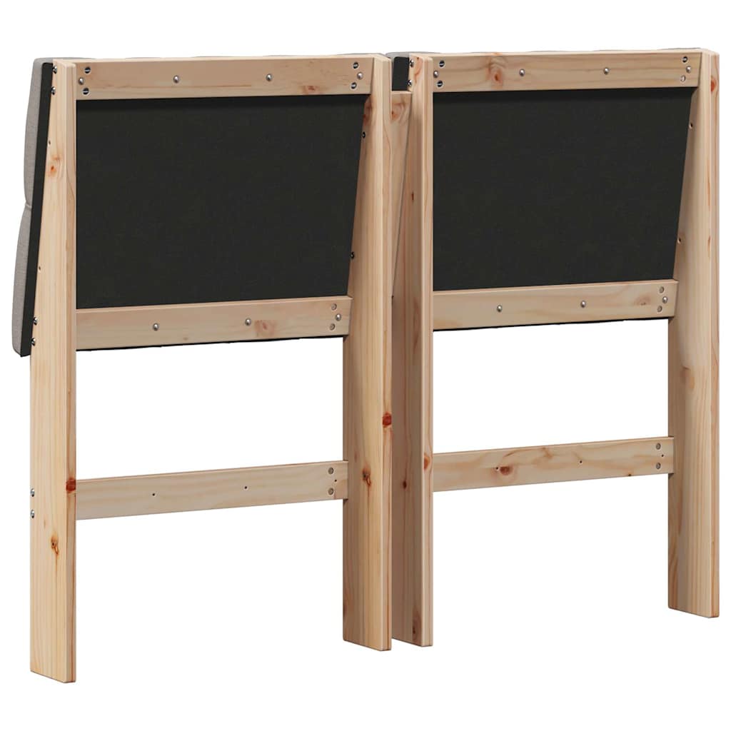 Testiera imbottita Talpa 120 cm Pino massello