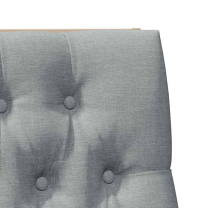 Testiera imbottita Grigio chiaro 100 cm Pino massello