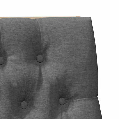 Testiera imbottita Grigio scuro 100 cm Pino massello