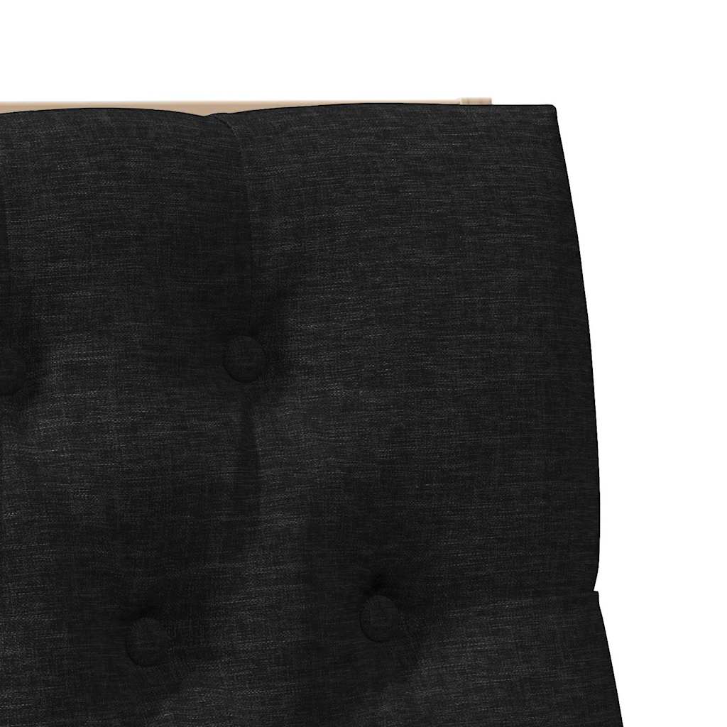 Testiera imbottita Nero 100 cm Pino massello