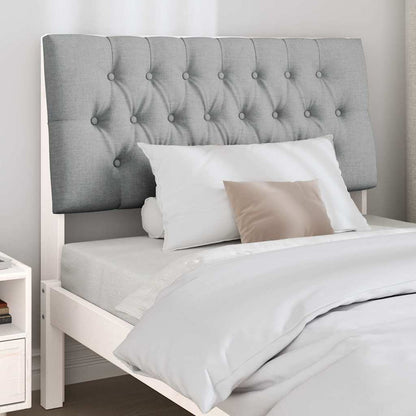 Testiera imbottita Grigio chiaro 100 cm Pino massello