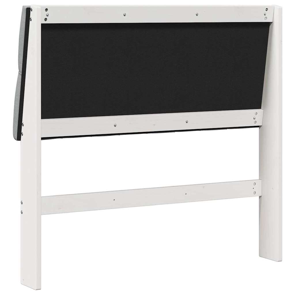 Testiera imbottita Grigio chiaro 100 cm Pino massello