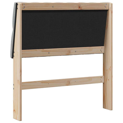 Testiera imbottita Grigio chiaro 90 cm Pino massello