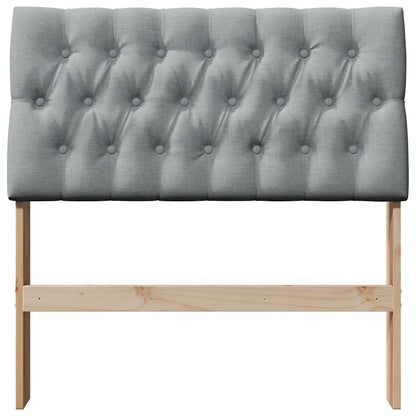 Testiera imbottita Grigio chiaro 90 cm Pino massello