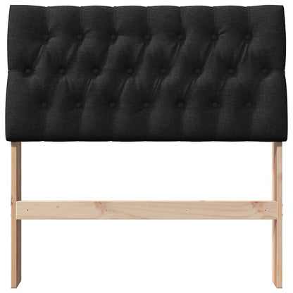 Testiera imbottita Nero 90 cm Pino massello
