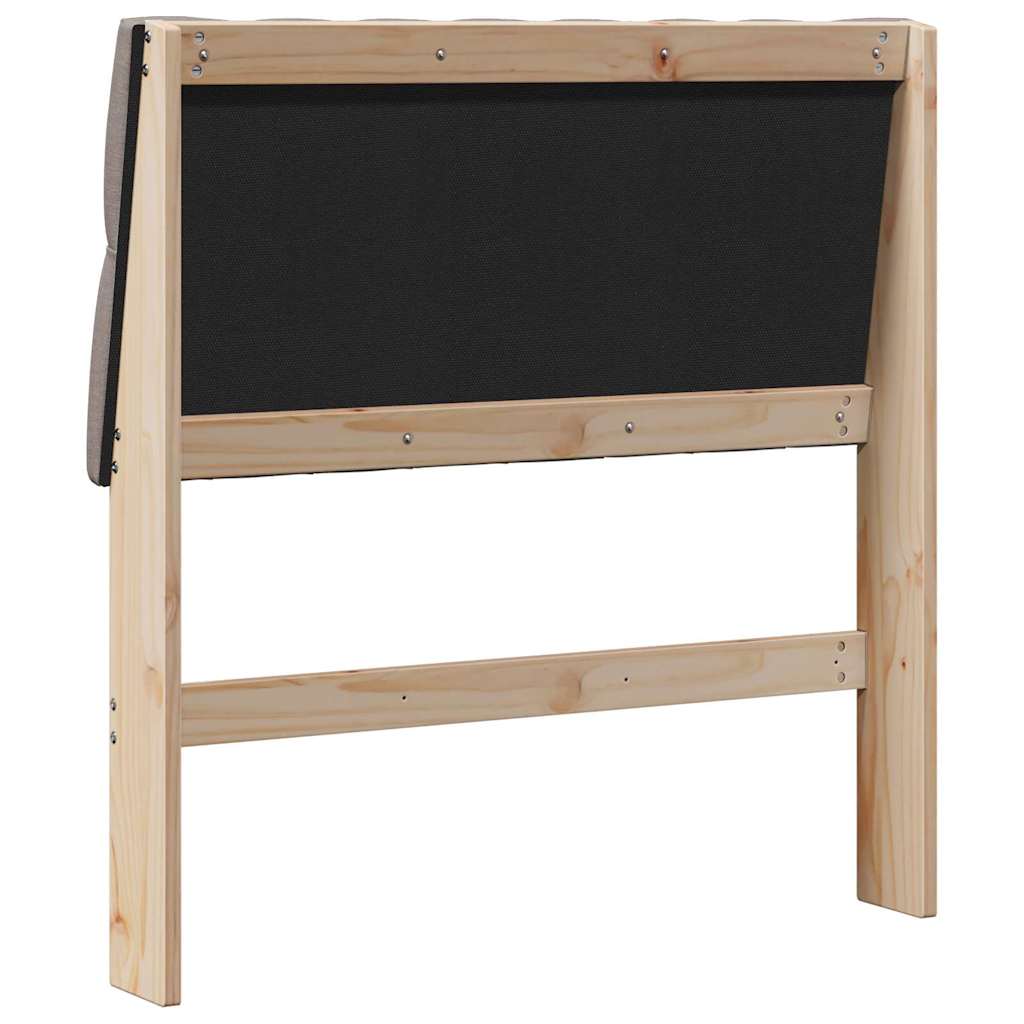 Testiera imbottita Talpa 90 cm Pino massello