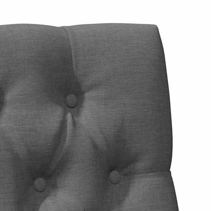 Testiera imbottita Grigio scuro 80 cm Pino massello