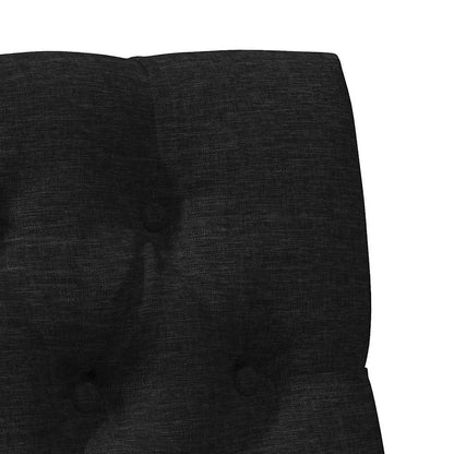 Testiera imbottita Nero 75 cm Pino massello