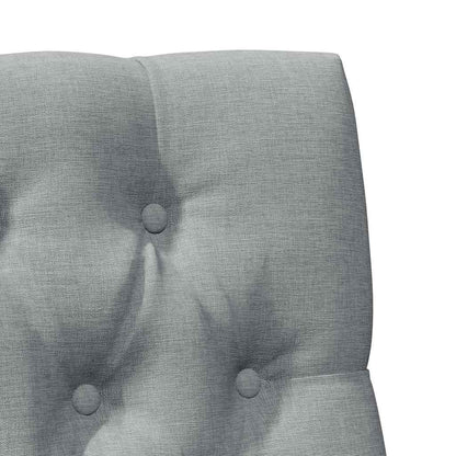 Testiera imbottita Grigio chiaro 75 cm Pino massello