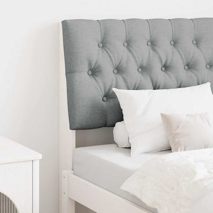 Testiera imbottita Grigio chiaro 75 cm Pino massello