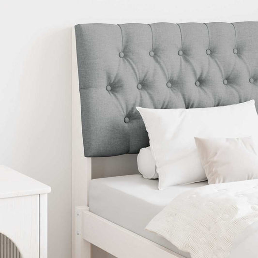 Testiera imbottita Grigio chiaro 75 cm Pino massello
