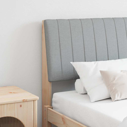 Testiera imbottita Grigio chiaro 180 cm Pino massello