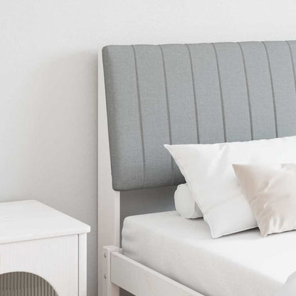Testiera imbottita Grigio chiaro 180 cm Pino massello