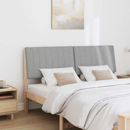 Testiera imbottita Grigio chiaro 150 cm Pino massello