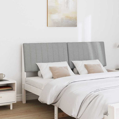 Testiera imbottita Grigio chiaro 150 cm Pino massello