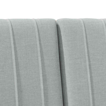 Testiera imbottita Grigio chiaro 135 cm Pino massello