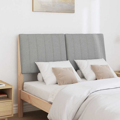 Testiera imbottita Grigio chiaro 120 cm Pino massello