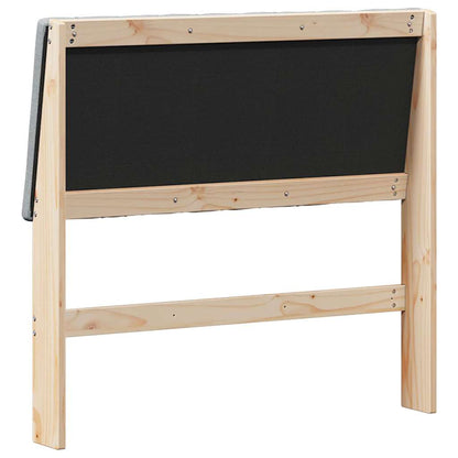 Testiera imbottita Grigio chiaro 100 cm Pino massello