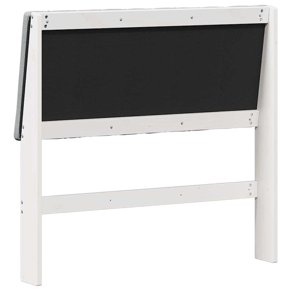 Testiera imbottita Grigio chiaro 100 cm Pino massello