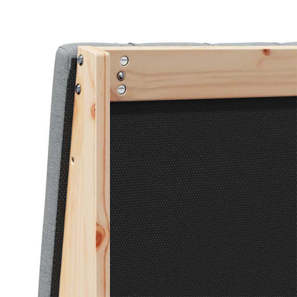 Testiera imbottita Grigio chiaro 90 cm Pino massello