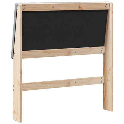 Testiera imbottita Grigio chiaro 90 cm Pino massello