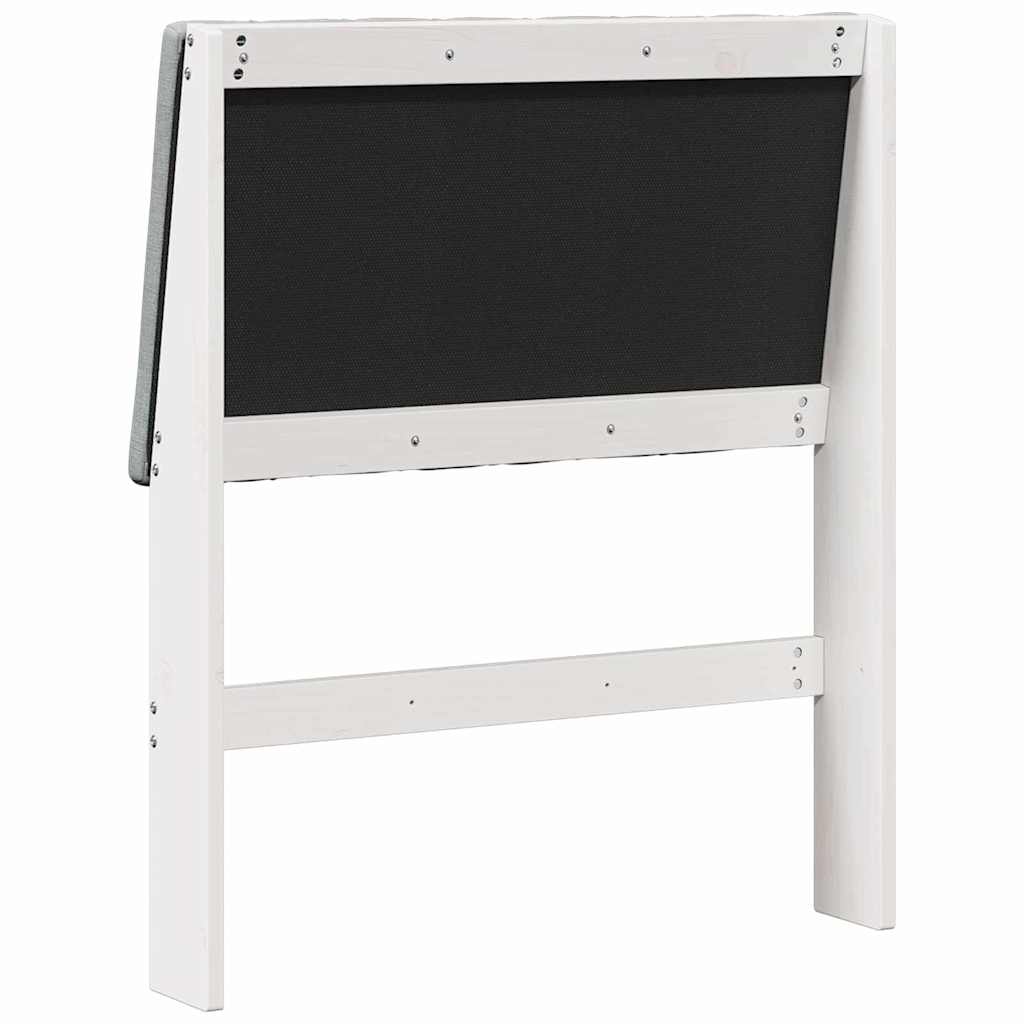 Testiera imbottita Grigio chiaro 80 cm Pino massello