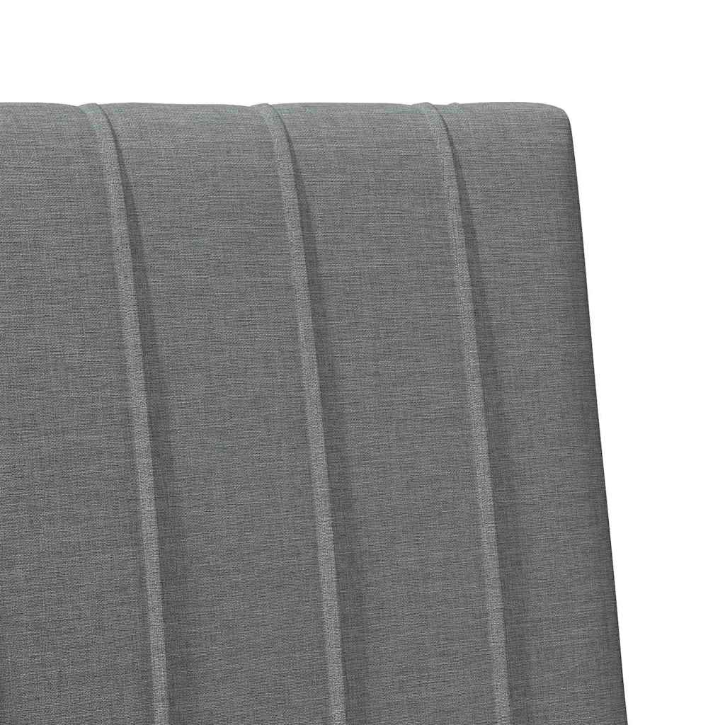 Testiera imbottita Grigio scuro 75 cm Pino massello