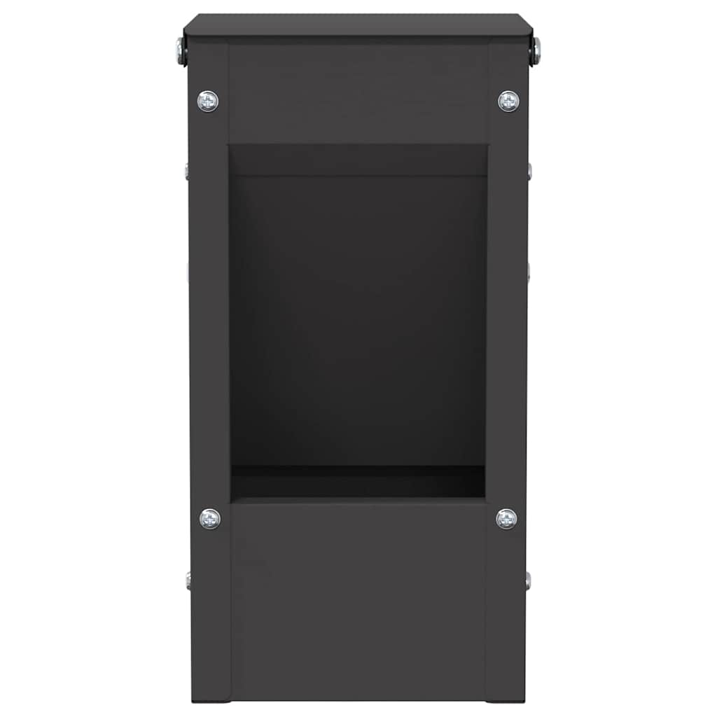 Mangiatore per conigli Nero 12,5 x 12,5 x 25 cm