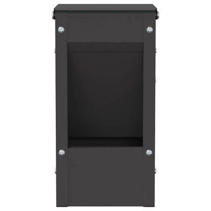 Mangiatore per conigli Nero 12,5 x 12,5 x 25 cm